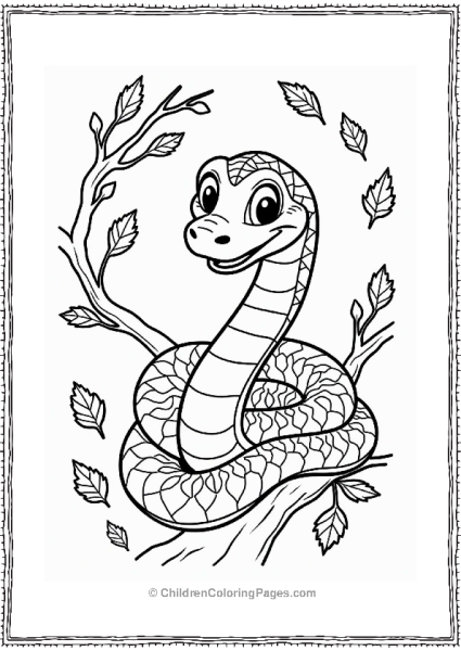 Jungle Book Kaa The Snake In Autumn Free PDF Printable