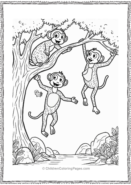 Jungle Book Monkeys Playing In A Tree Free PDF Printable