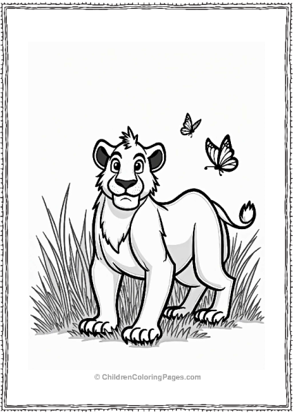 Jungle Book Shere Khan In Tall Grass Free PDF Printable