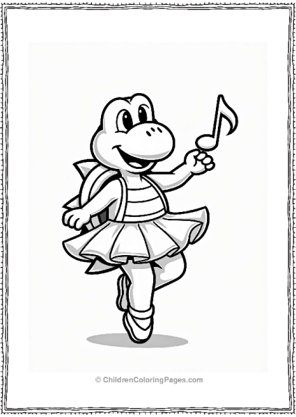Koopa Troopa Ballerina Dancing Free PDF Printable