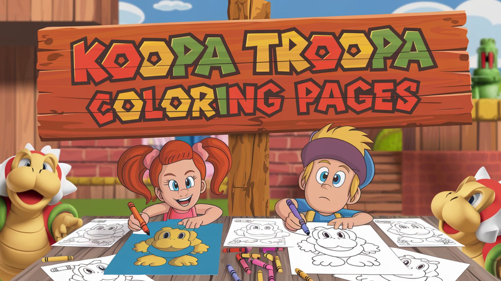 Koopa Troopa Coloring Pages – Free PDF Printables 🌈🐢🎮
