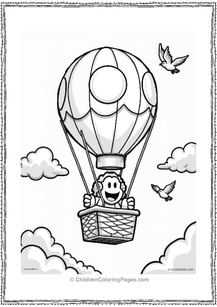 Koopa Troopa In A Hot Air Balloon Free PDF Printable