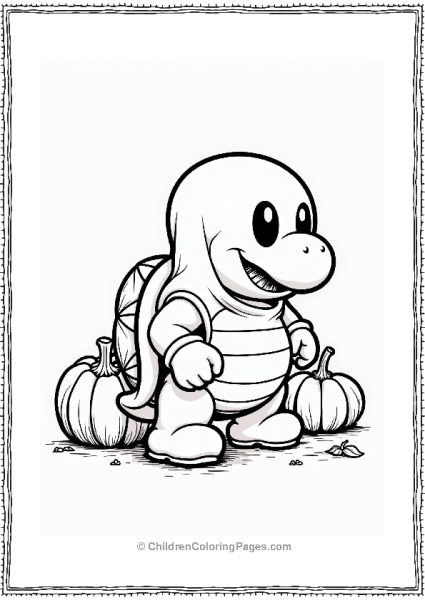 Koopa Troopa In Halloween Costume Free PDF Printable