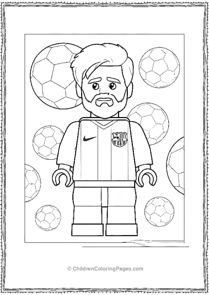 Lego Messi And Footballs Free PDF Printable
