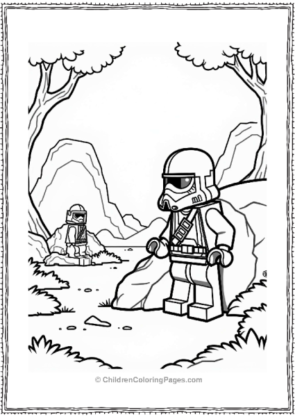Lego Star Wars Bounty Hunter Scene Free PDF Printable