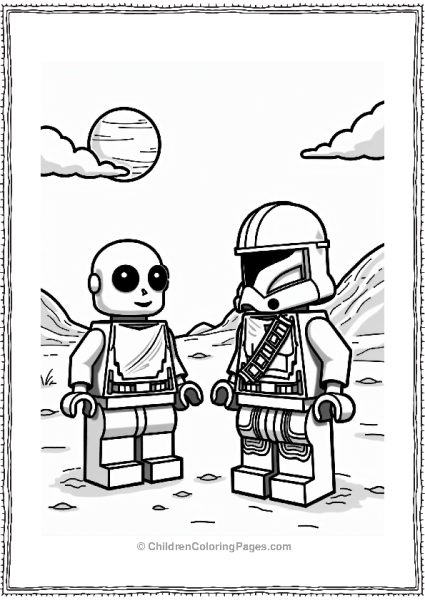 Lego Star Wars Droid Companion With Bounty Hunter Free PDF Printable