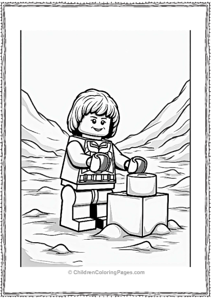 Lego Star Wars Lego Character Building A Snow Fort On Hoth Free PDF Printable