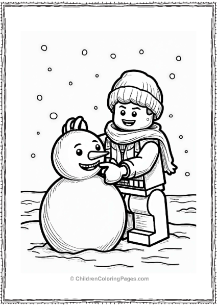 Lego Star Wars Lego Character Building A Snowman On Hoth Free PDF Printable