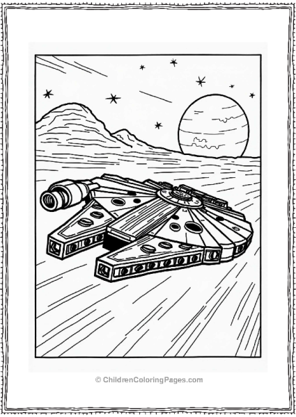 Lego Star Wars Millennium Falcon Escape In Space Free PDF Printable