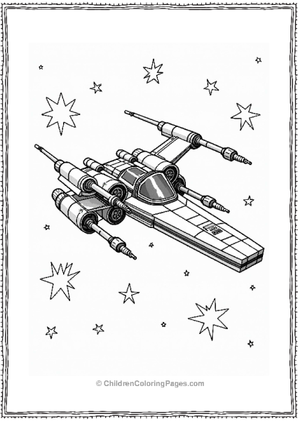 Lego Star Wars Naboo N 1 Starfighter In A Starry Sky Free PDF Printable