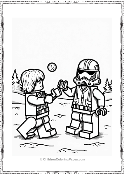 Lego Star Wars Snowball Fight Free PDF Printable