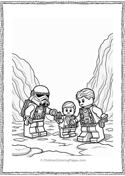 Lego Star Wars Snowy Hoth Landscape Free PDF Printable