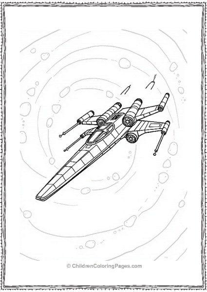 Lego Star Wars Spaceship In A Nebula Free PDF Printable