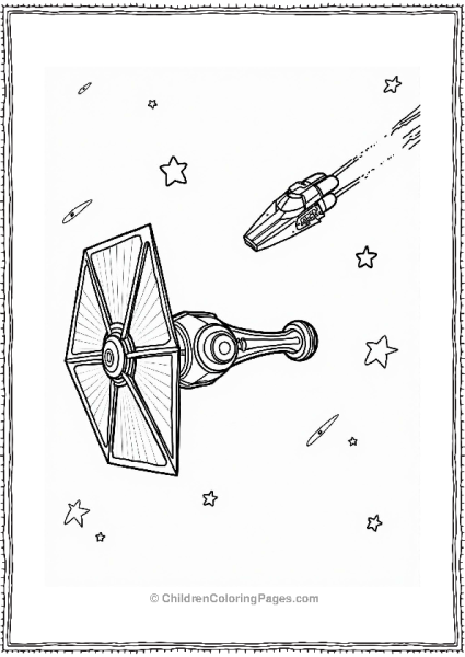 Lego Star Wars TIE Fighter Chase In A Starry Sky Free PDF Printable
