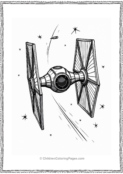 Lego Star Wars TIE Fighter In The Galaxy Free PDF Printable