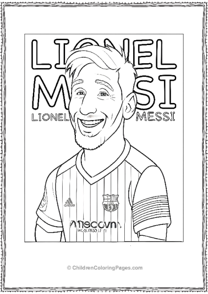 Lionel Messi Smiling Face Free PDF Printable