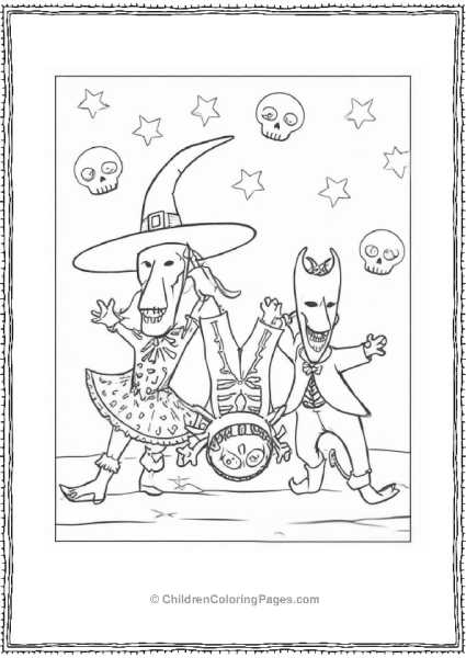 Lock Shock And Barrel Having Fun Nigtmare Before Christmas Free PDF Printable