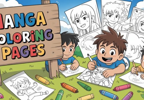 Manga Coloring Pages – Free PDF Printables 🎨📚👦👧