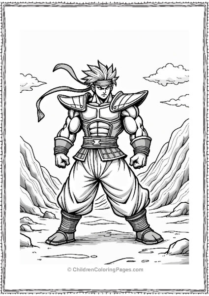 Manga Hero In Dynamic Pose Free PDF Printable