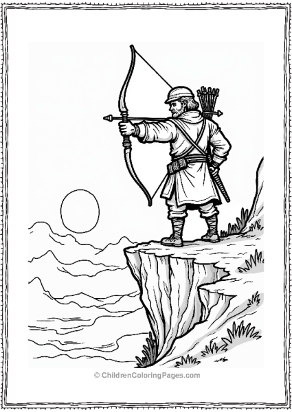 Manga Vigilant Archer On A Cliff Free PDF Printable