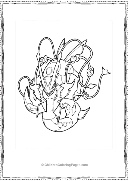 Mega Rayquaza Free PDF Printable