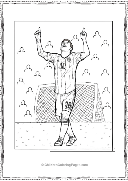 Messi Celebrates A Goal Free PDF Printable