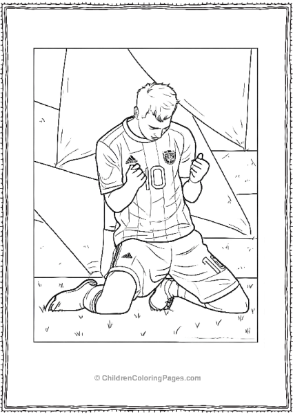 Messi Celebrating Goal Free PDF Printable