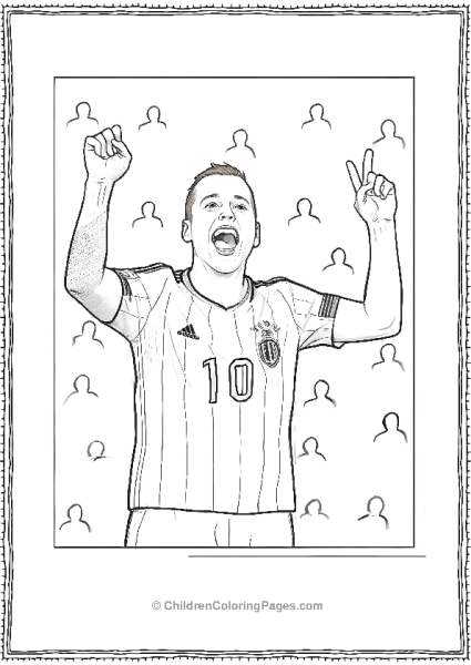 Messi Celebrating Victory Free PDF Printable