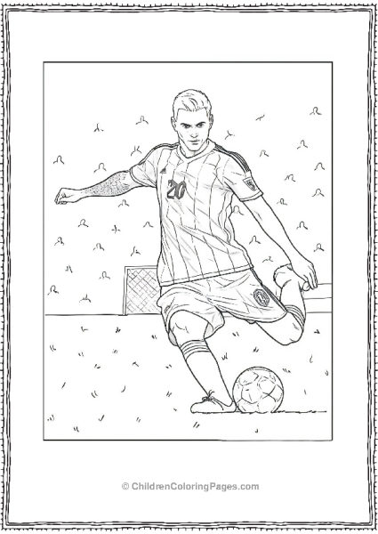 Messi Coloring Page Free PDF Printable
