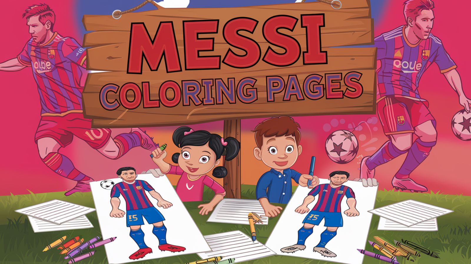Messi Coloring Pages – Free PDF Printables 🏅🏆⚽