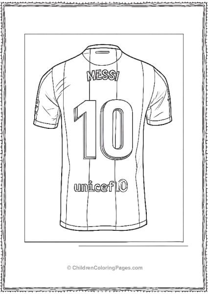 Messi Football Jersey Number 10 Free PDF Printable