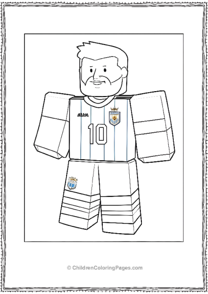 Messi In Soccer Uniform Scaled Free PDF Printable