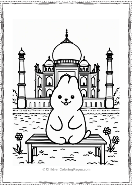 Molang At The Taj Mahal Free PDF Printable