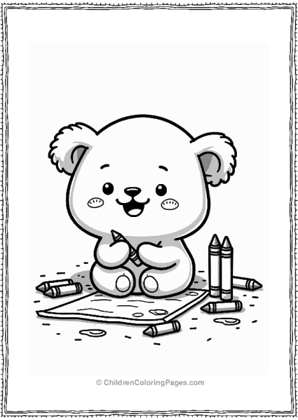 Molang Coloring Fun With Crayons Free PDF Printable