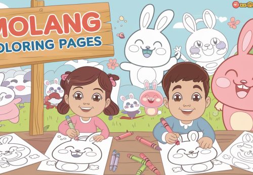 Molang Coloring Pages – Free PDF Printables 🐰🌸🐤💛