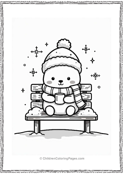 Molang Enjoying A Winter Day Free PDF Printable