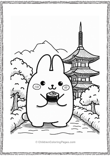 Molang In Tokyo With Sushi Free PDF Printable