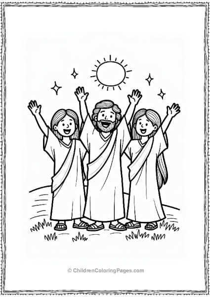 Moses Aaron And Miriam Celebrating Free PDF Printable