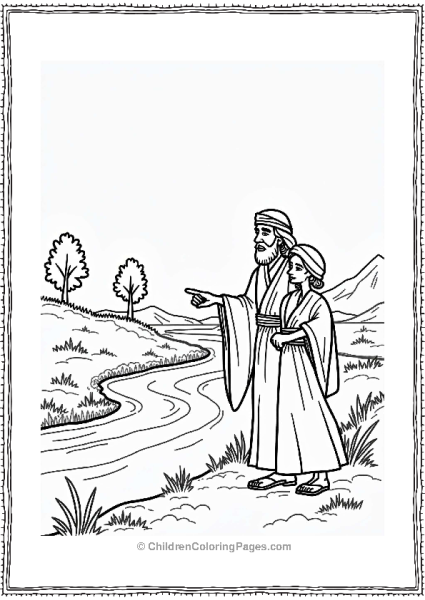 Moses And Miriam By The River Free PDF Printable