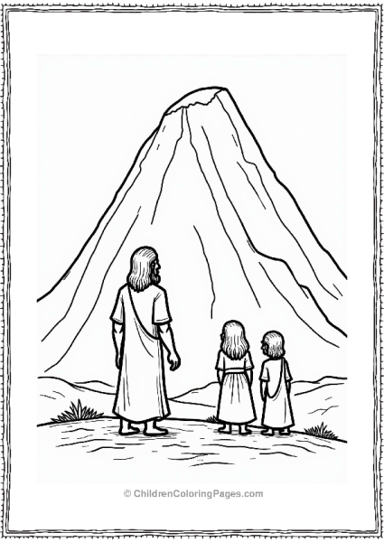 Moses And Siblings At The Mountain Free PDF Printable