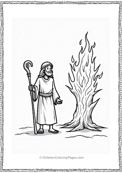 Moses And The Burning Bush Free PDF Printable