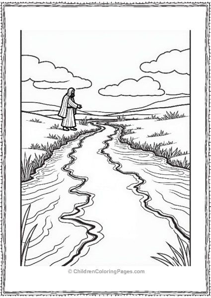 Moses And The Parted Waters Free PDF Printable