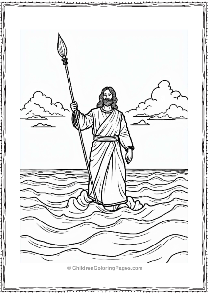 Moses And The Parting Of The Red Sea Free PDF Printable