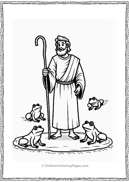 Moses And The Plagues With Frogs Free PDF Printable
