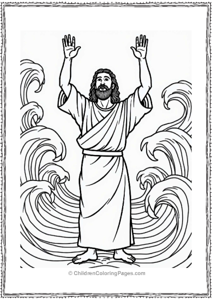 Moses And The Waves Free PDF Printable