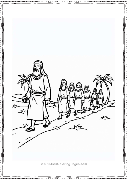 Moses Leading The Israelites Through The Desert Free PDF Printable