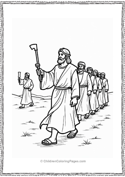 Moses Leading The Israelites Free PDF Printable
