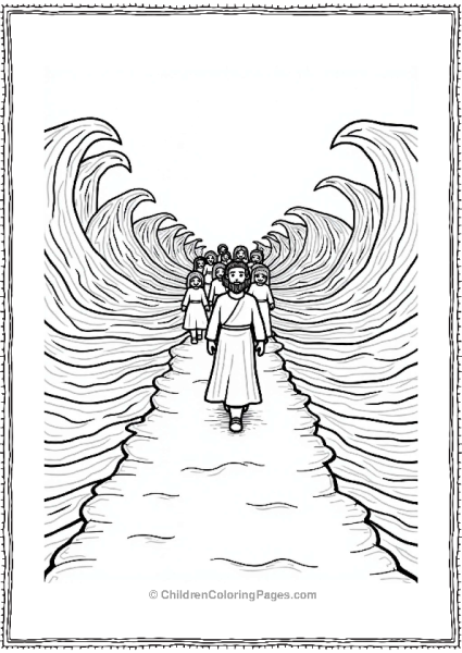 Moses Leading The People Across The Red Sea Free PDF Printable