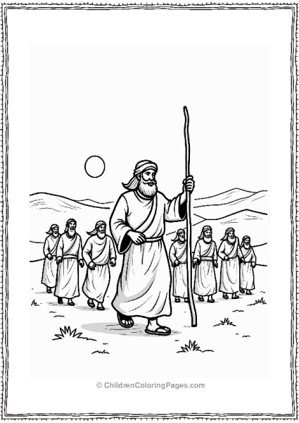 Moses Leading The People Through The Desert Free PDF Printable