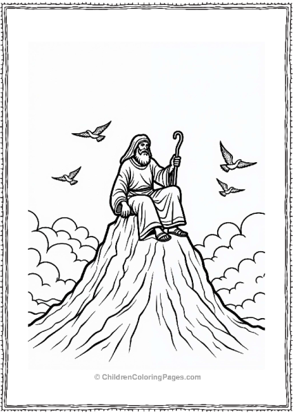 Moses On Mount Sinai Free PDF Printable